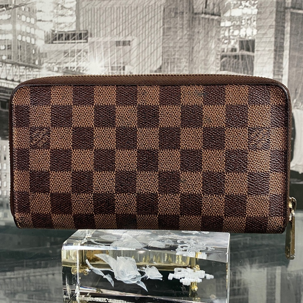 Authentic Rare Louis Vuitton Damier Organizer Zippy Wallet - Picture 9 of 17